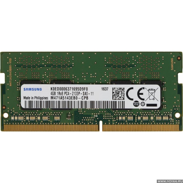 Ram Samsung 4GB DDR4 Bus 2133MHz SoDIMM 1.2V ( M471A5143EB0-CPBD0) 817MC